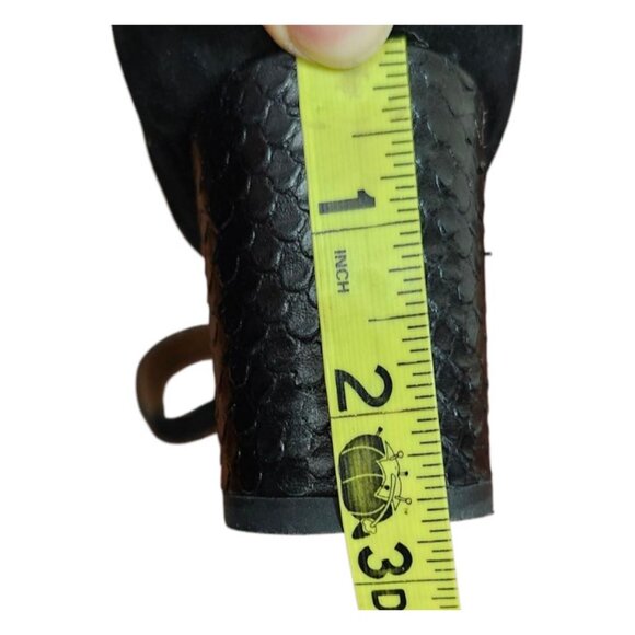 Aquatalia Suzanne Sneak print and Suede Black open toe shoes Size 6.5 - Picture 12 of 15